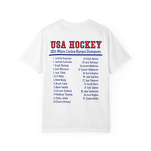 USA Hockey 2026 Jack Hughes Tee Navy/White