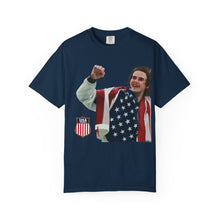 USA Hockey 2026 Jack Hughes Tee Navy/White