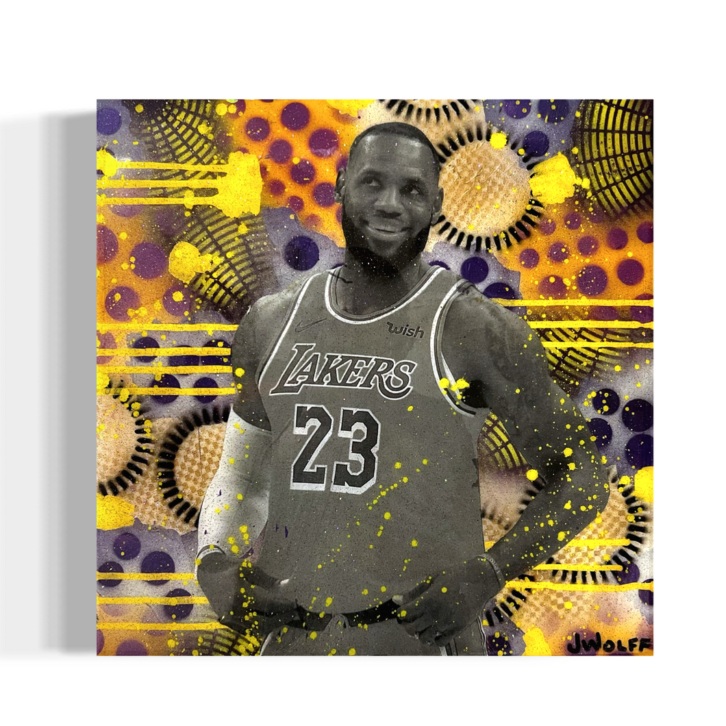 Lebron mixed media resin