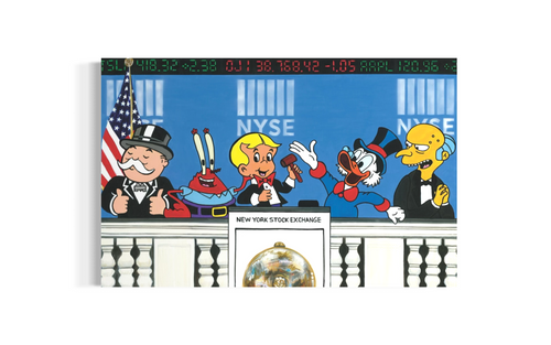 Cartoon Money Team NYSE