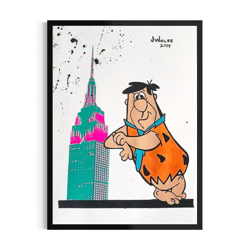 Fred Flintstone x Empire State Building